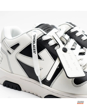 OW Leather Panelled Basketball Trainer