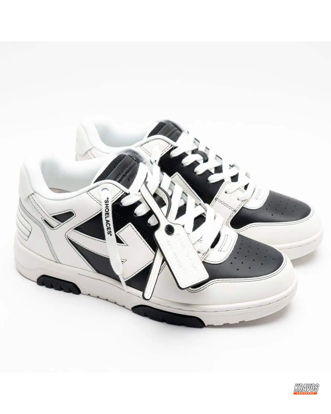 OW Leather Panelled Basketball Trainer