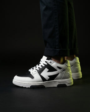 OW Leather Panelled Basketball Trainer