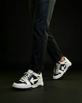 OW Leather Panelled Basketball Trainer