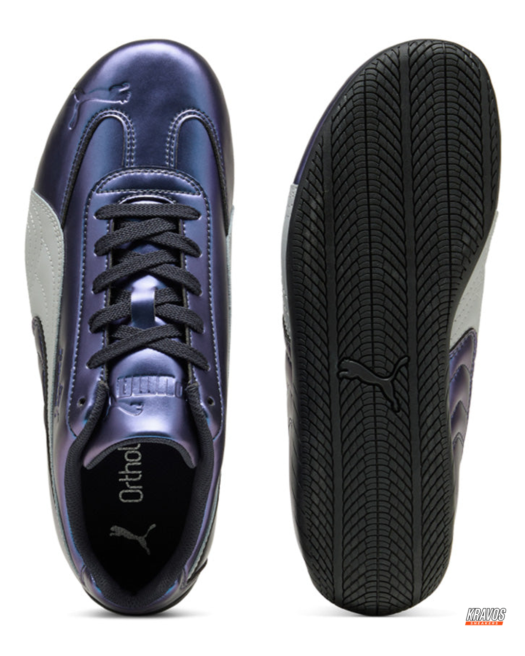 PM Iridescent Leather Racing Trainer
