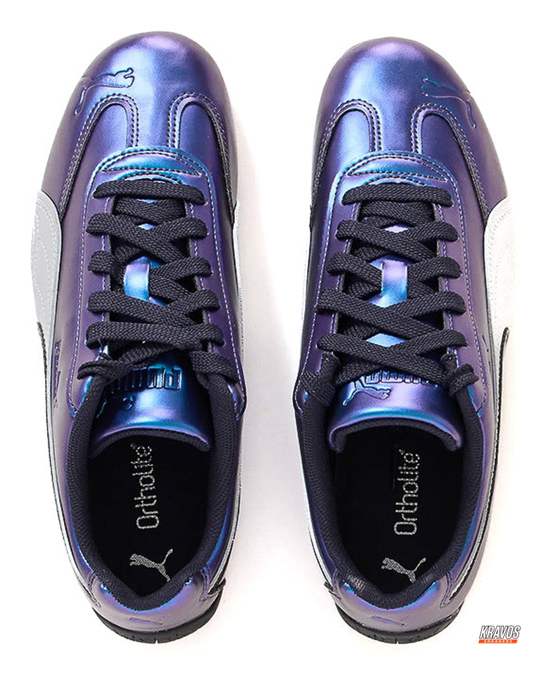 PM Iridescent Leather Racing Trainer