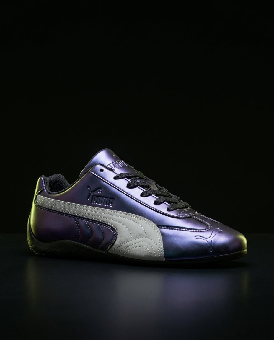 PM Iridescent Leather Racing Trainer