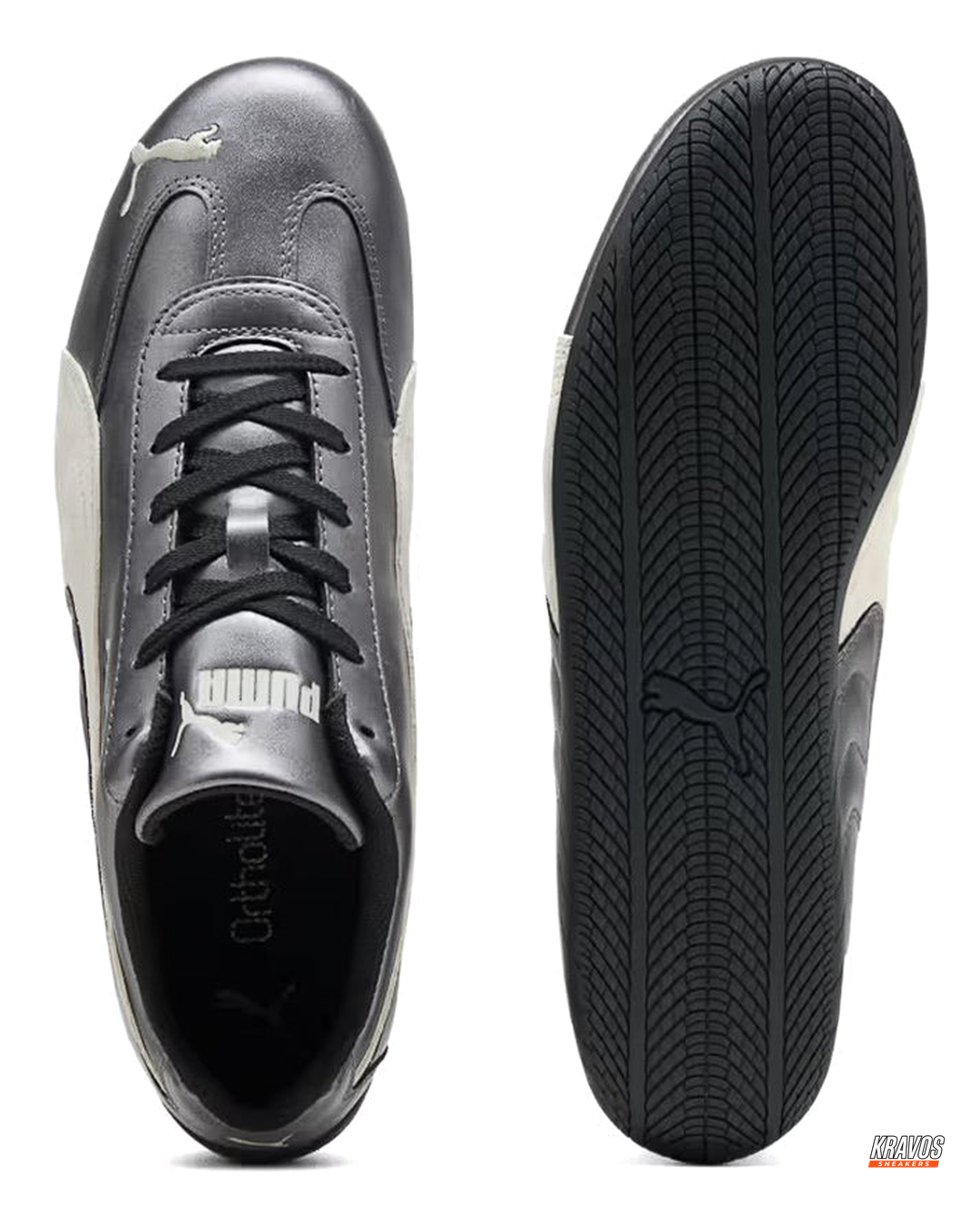PM Leather Curved-Panel Racing Trainer