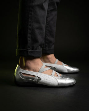 PM Leather Curved-Panel Racing Trainer