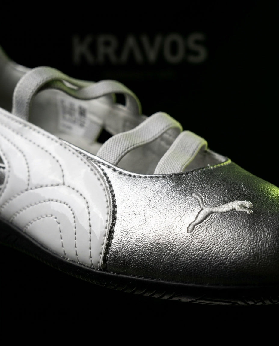 PM Leather Curved-Panel Racing Trainer