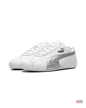 PM Leather Curved-Sole Racing Trainer