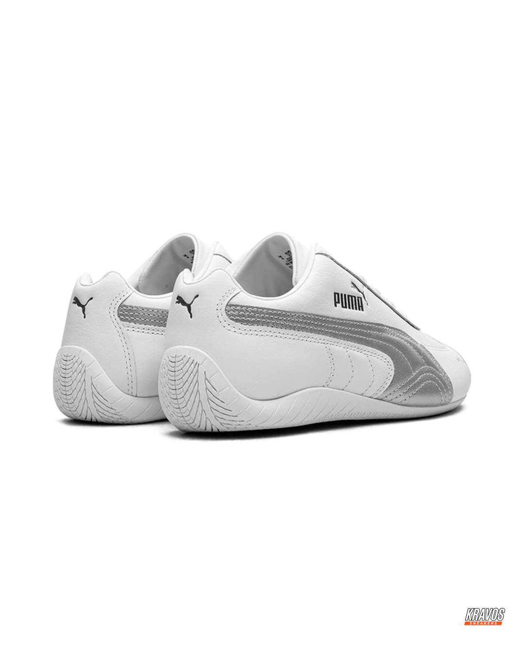 PM Leather Curved-Sole Racing Trainer