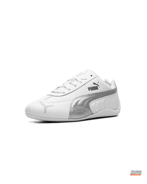 PM Leather Curved-Sole Racing Trainer