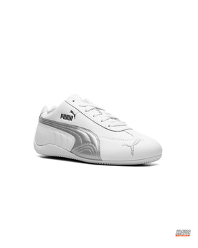PM Leather Curved-Sole Racing Trainer