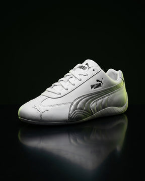 PM Leather Curved-Sole Racing Trainer