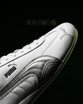 PM Leather Curved-Sole Racing Trainer