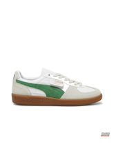 PM Leather Suede Gum-Sole Terrace Trainer White Green Gum #whitegreengum