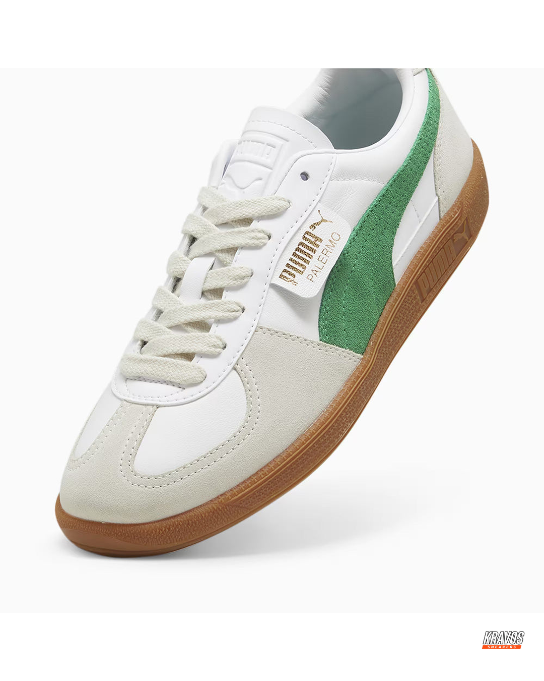 PM Leather Suede Gum-Sole Terrace Trainer