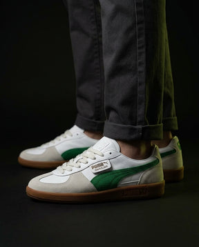 PM Leather Suede Gum-Sole Terrace Trainer