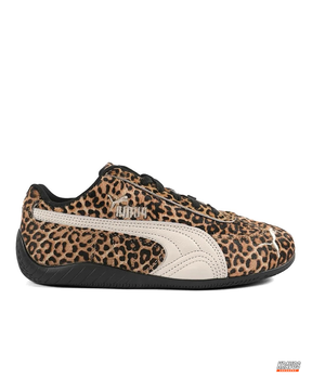 PM Leopard Pony-Hair Racing Trainer