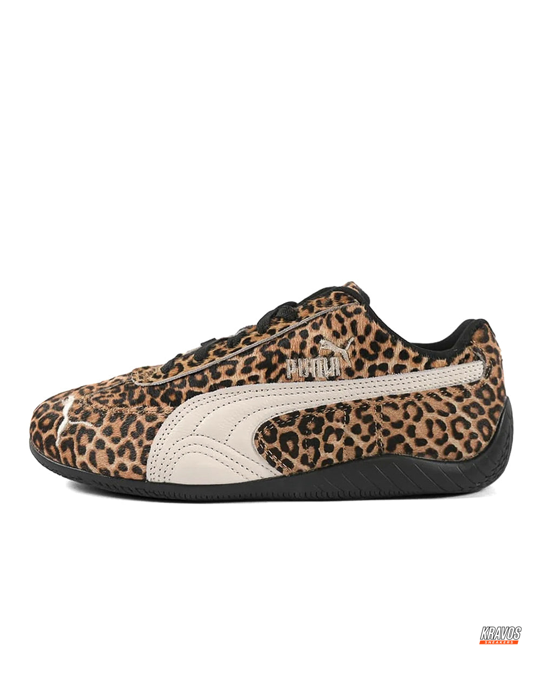 PM Leopard Pony-Hair Racing Trainer