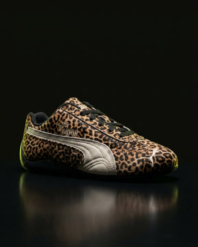 PM Leopard Pony-Hair Racing Trainer