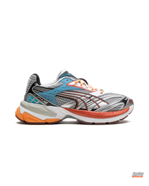 PM Mesh Crossover-Panel Chunky Runner Grey Blue Orange #greyblueorange
