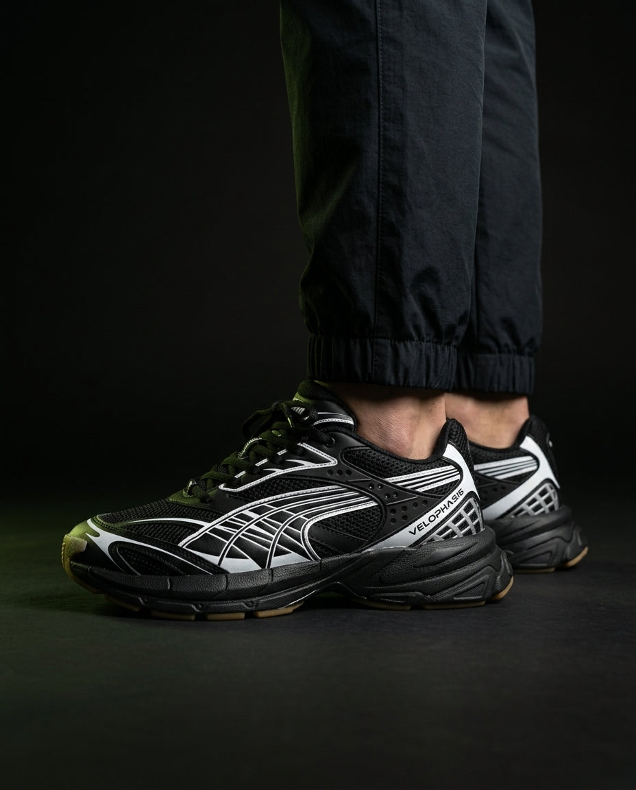 PM Mesh Gum-Sole Chunky Runner