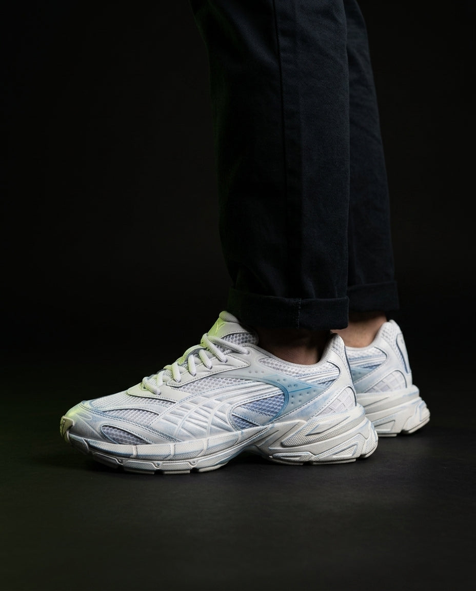 PM Mesh Layered Overdyed Runner