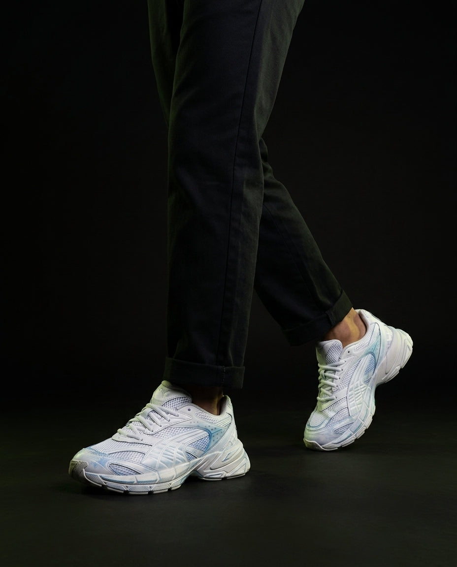PM Mesh Layered Overdyed Runner