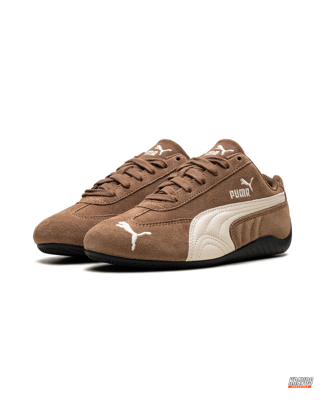 PM Suede Curved-Sole Racing Trainer