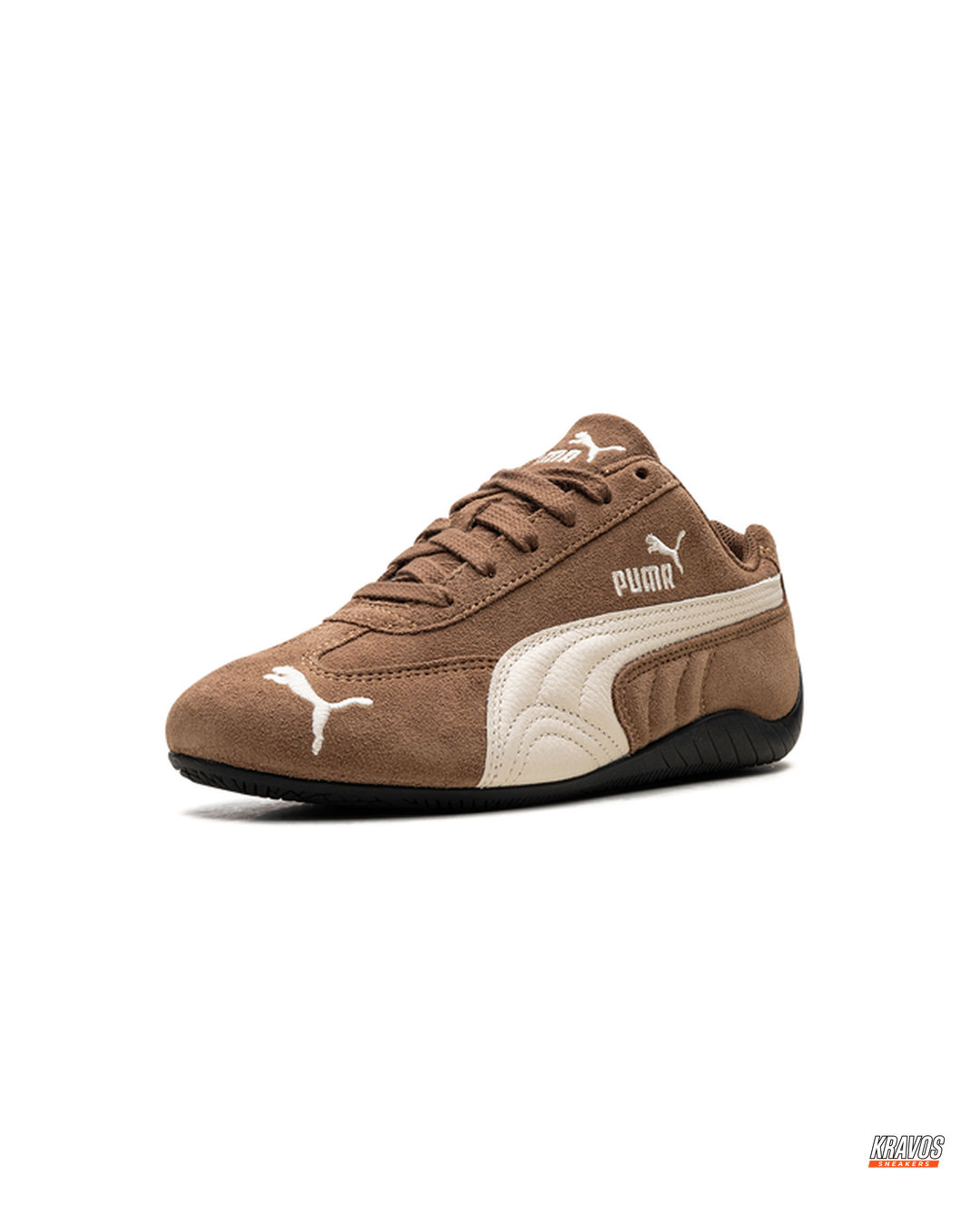 PM Suede Curved-Sole Racing Trainer