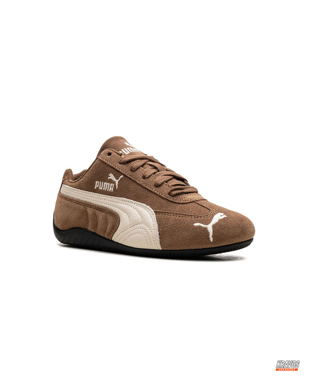 PM Suede Curved-Sole Racing Trainer