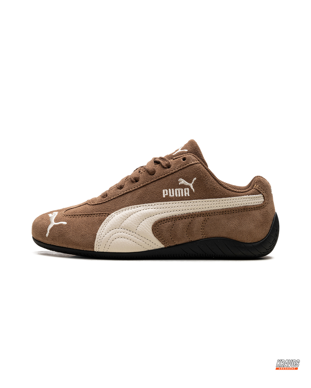 PM Suede Curved-Sole Racing Trainer