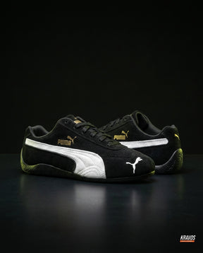 PM Suede Motorsport Low Racing Trainer Black White