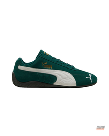 PM Suede Motorsport Low Racing Trainer Green White #greenwhite