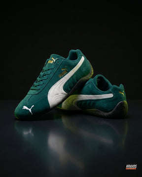 PM Suede Motorsport Low Racing Trainer Green White