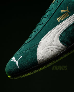 PM Suede Motorsport Low Racing Trainer Green White