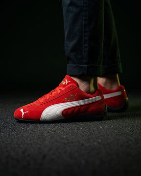 PM Suede Motorsport Low Racing Trainer Red White