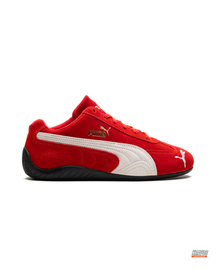 PM Suede Motorsport Low Racing Trainer Red White #redwhite