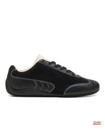 PM Suede Panelled Racing Trainer Black Cream #blackcream