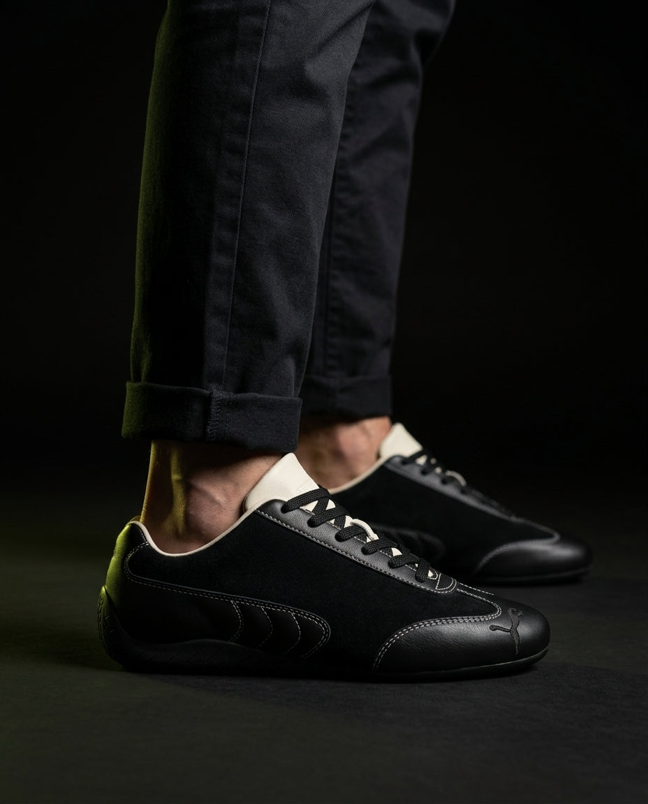 PM Suede Panelled Racing Trainer