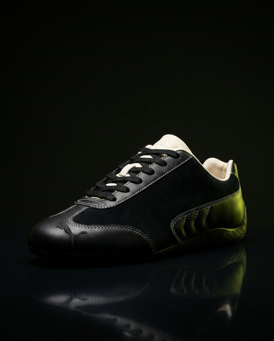 PM Suede Panelled Racing Trainer