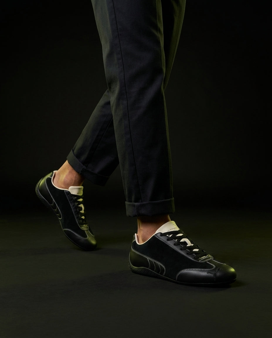PM Suede Panelled Racing Trainer