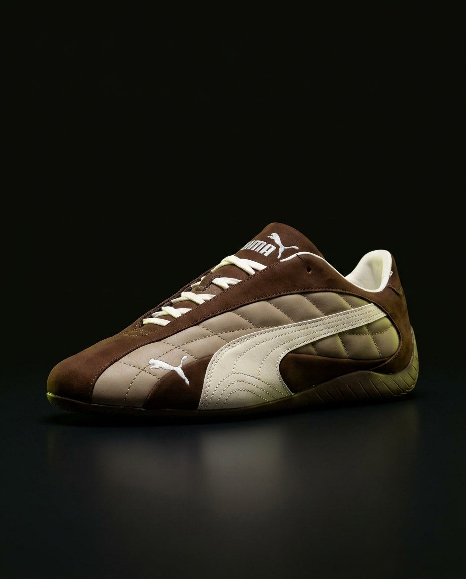 PM Suede Quilted Racing Trainer
