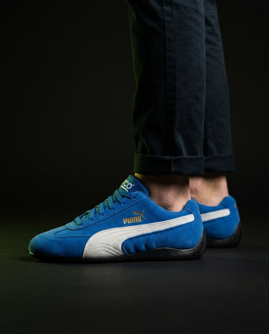 PM Suede Racing Stripe Trainer