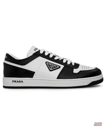 PRD Leather Panelled Court Trainer White Black #whiteblack