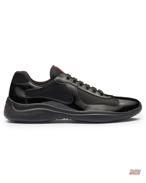 PRD Patent Leather Mesh Panel Trainer
