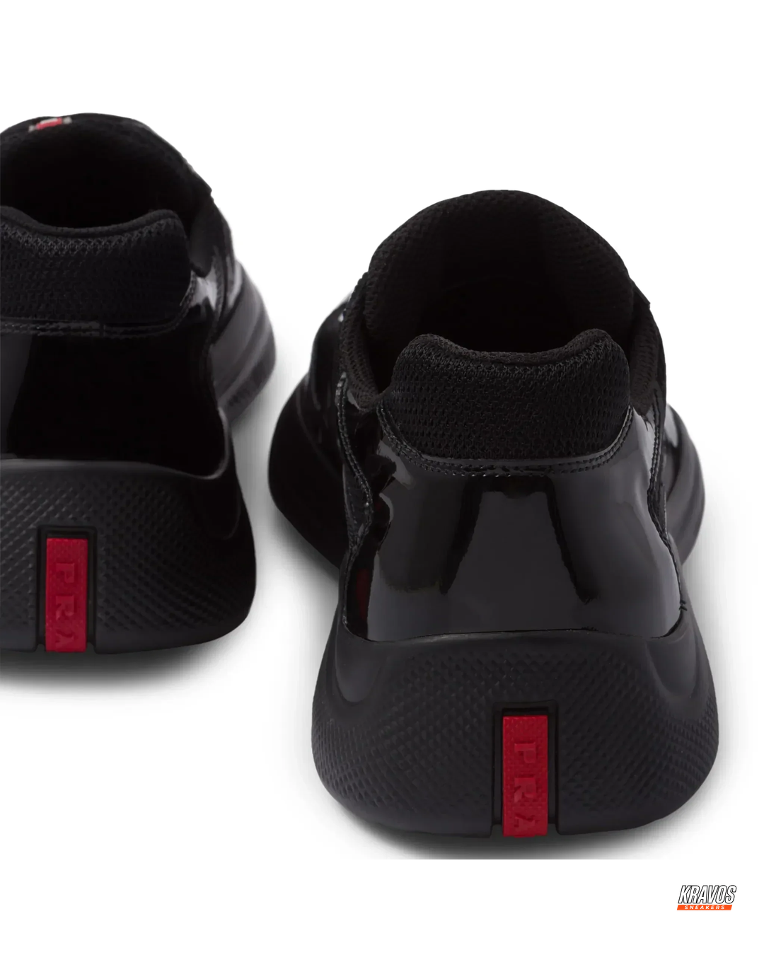 PRD Patent Leather Mesh Panel Trainer
