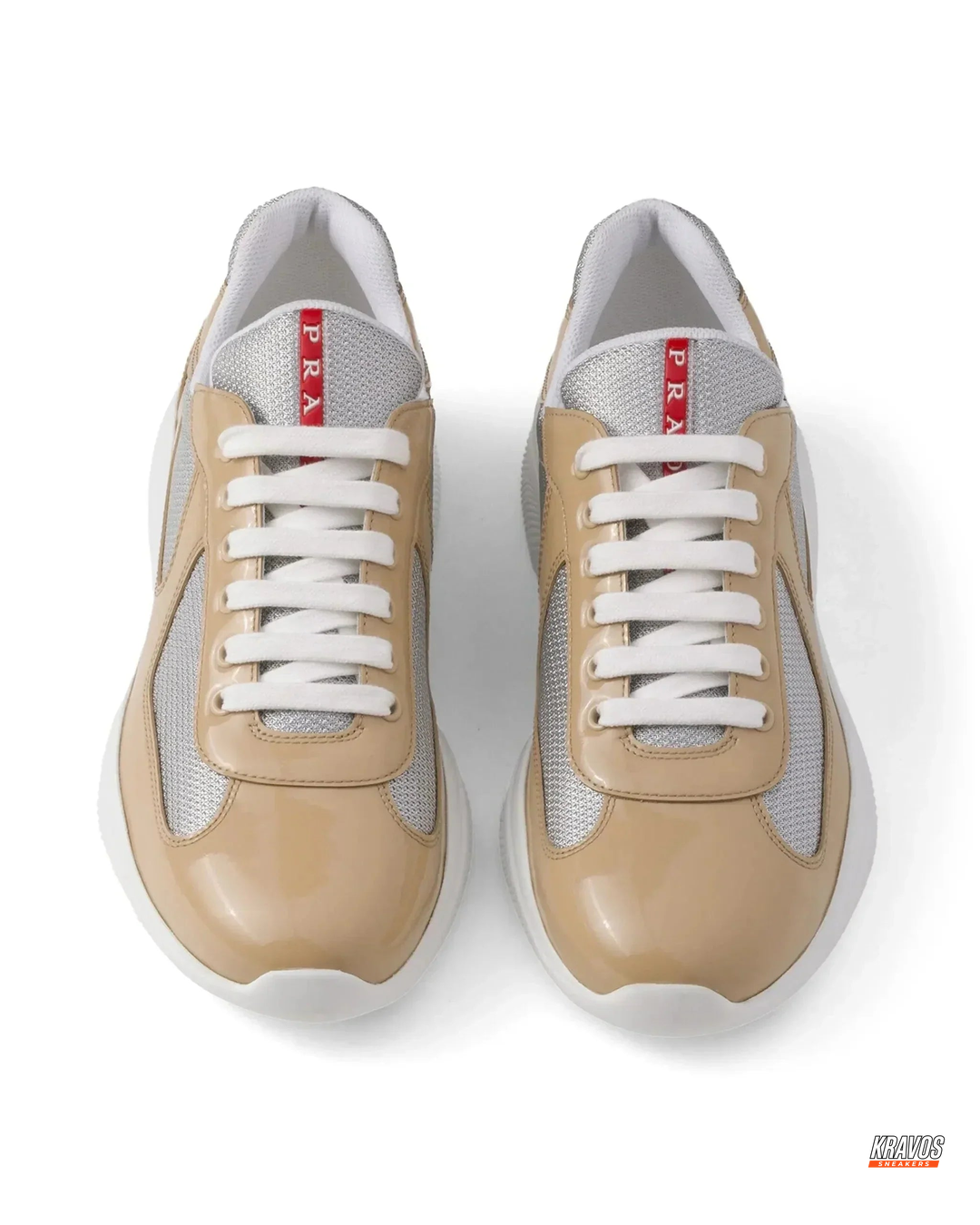 PRD Patent Mesh Panelled Court Trainer