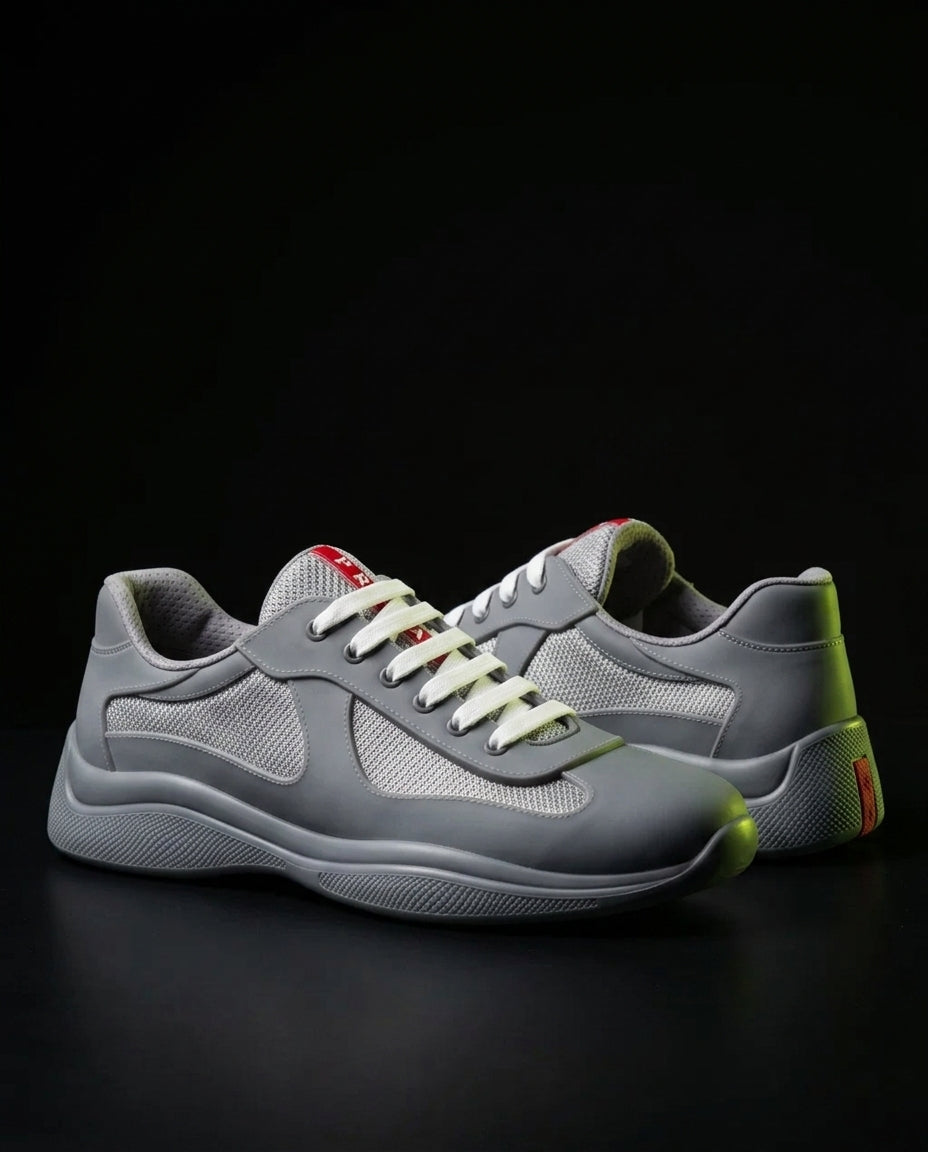 PRD Rubber Bike-Fabric Sailing Trainer Grey Red