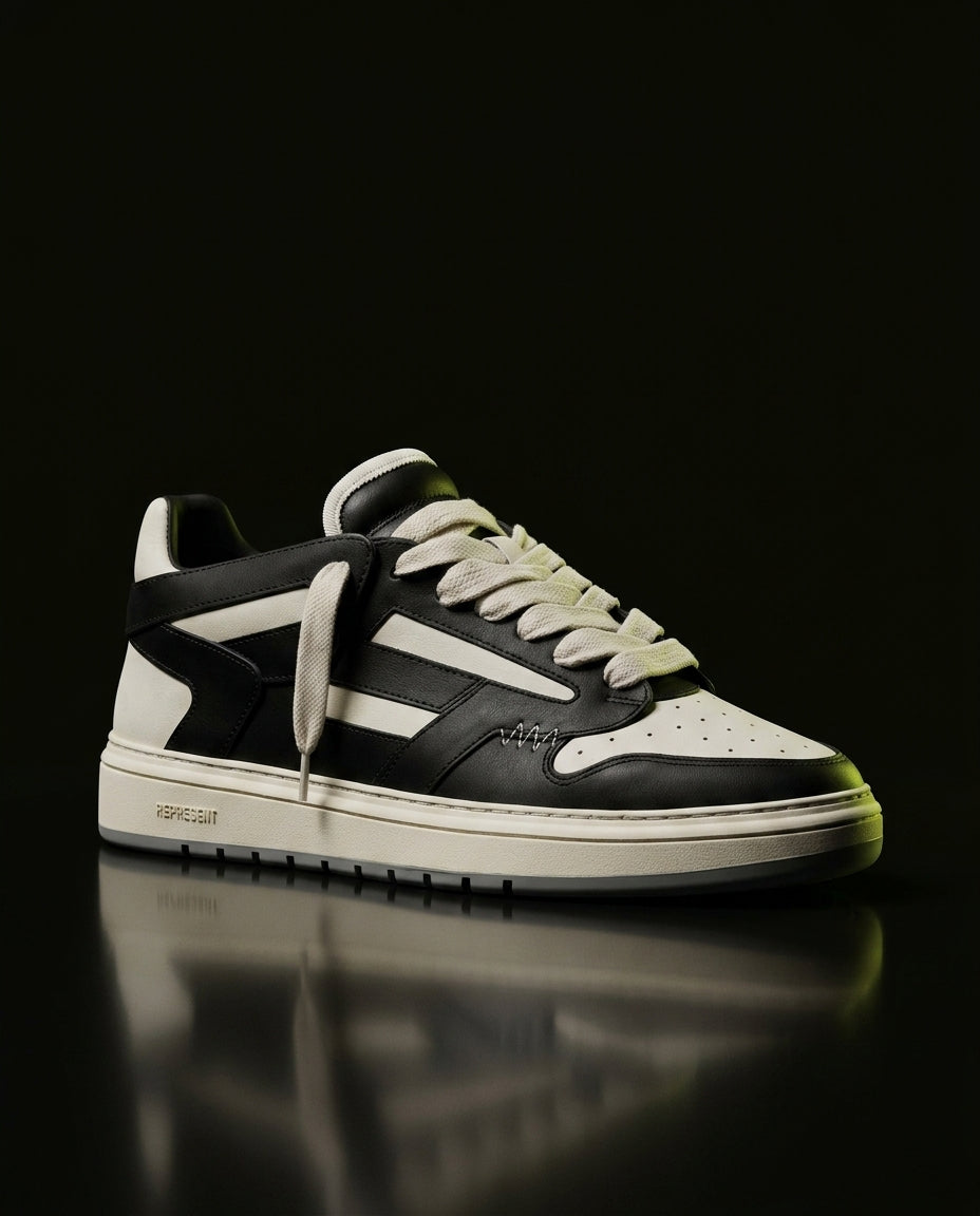 RPT Leather Panelled Basketball Trainer