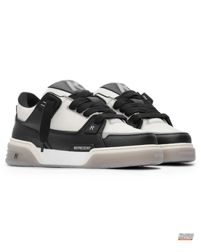 RPT Leather Panelled Court Trainer
