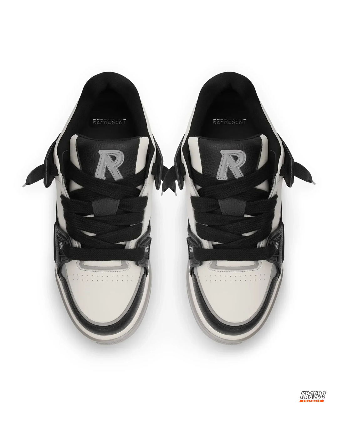 RPT Leather Panelled Court Trainer